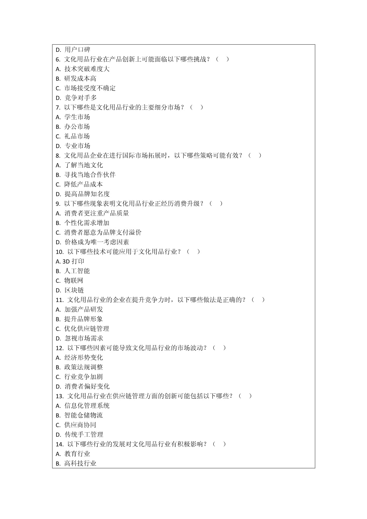 文化用品與家用電器行業(yè)融合發(fā)展趨勢(shì)預(yù)測(cè)考核試卷