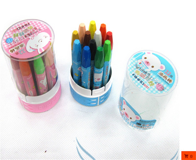 批發(fā)正品愛好68014-18益智蠟筆 安全無毒的兒童涂鴉新選擇